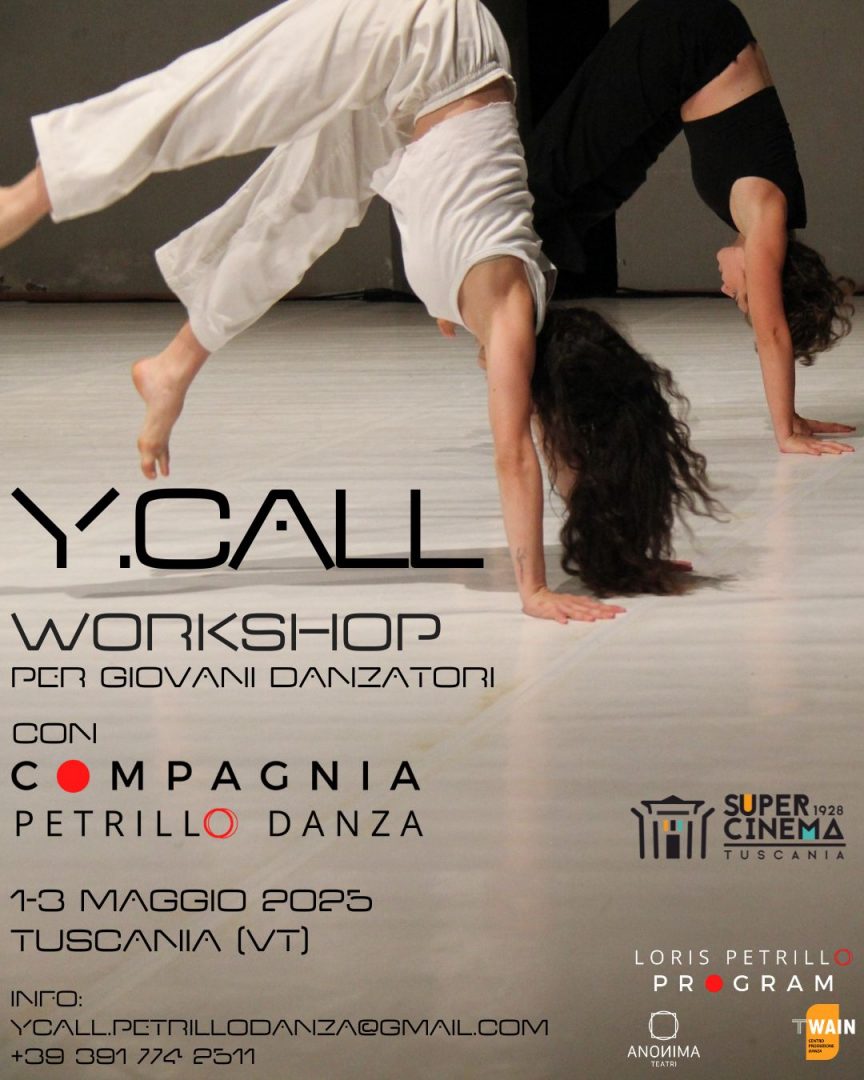 YCALL workshop per giovani danzatori 1-3 maggio 2025